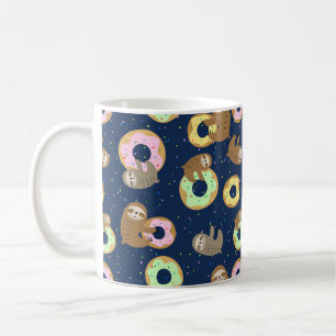 Caneca De Café Padrão de preguiça-branca