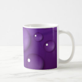 Caneca De Café Padrão de queda de água púrpura