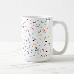 Caneca De Café Padrão de queda de Confetti colorido