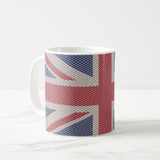 Caneca De Café Padrão de rede de pesca da bandeira do Union Jack