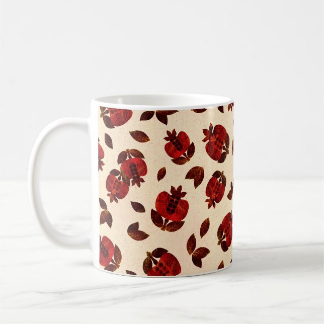 Caneca De Café Padrão de repetição sem descontinuidades com brilh (Esquerda)