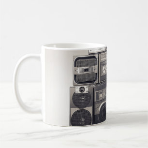 Caneca De Café Padrão de retornos de cassetes dos anos 80.