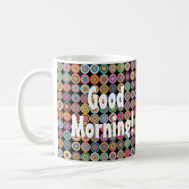 Caneca De Café Padrão de Rico sofisticado para Na moda funky dos  (Esquerda)