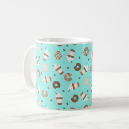 Caneca De Café Padrão de Rosquinha borrifada de café