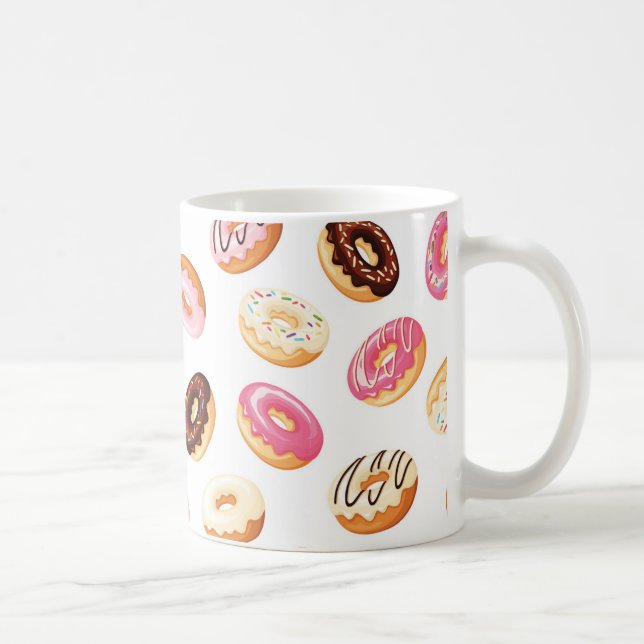 Caneca De Café Padrão de Rosquinha doce (Direita)