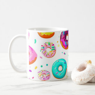Caneca De Café Padrão de rosquinhas de creme
