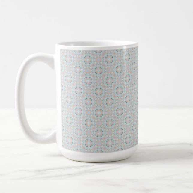 Caneca De Café Padrão de Seashell sem costura (Esquerda)