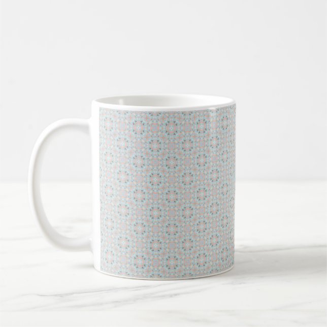 Caneca De Café Padrão de Seashell sem costura (Esquerda)