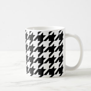 Caneca De Café Padrão de som preto e branco