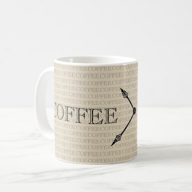 Caneca De Café Padrão de Tempo do Café (Frente Esquerda)