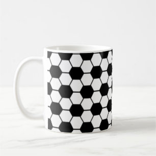 Caneca De Café Padrão de Textura de Bola de Futebol