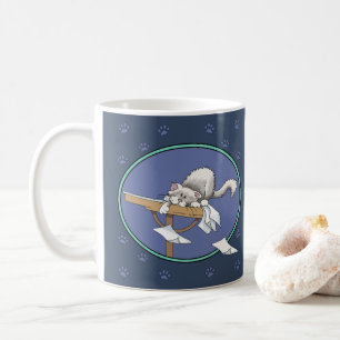 Caneca De Café Padrão de travessura de gato