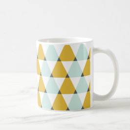Caneca De Café Padrão de Triângulos Minúsculos Amarelos Minúsculo