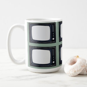 Caneca De Café Padrão de TV Antiga Clássica Retro de Televisão