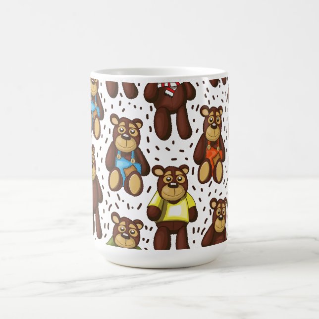 Caneca De Café Padrão de ursinho de pelúcia (Centro)