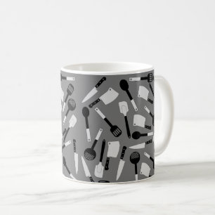 Caneca De Café Padrão de Utensílios de cozinhar