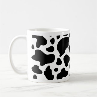 Caneca De Café Padrão De Vaca Impressão De Vaca Preta E Branca