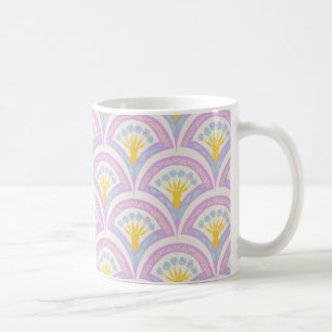 Caneca De Café Padrão de vieira pastel