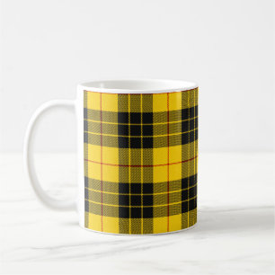 Caneca De Café Padrão de Xadrez do Clan Tartan da Escócia MacLe