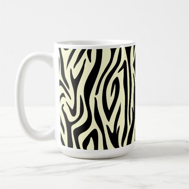 Caneca De Café Padrão de Zebra (Esquerda)