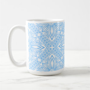 Caneca De Café Padrão Decorativo de Azulejo Italiano do Mediterrâ