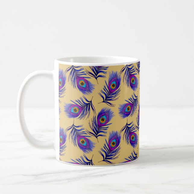 Caneca De Café Padrão decorativo sem descontinuidades com um belo (Esquerda)