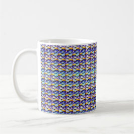 Caneca De Café Padrão digital abstrato moderno design 1234