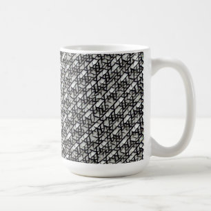 Caneca De Café Padrão digital geométrico abstrato moderno 1272