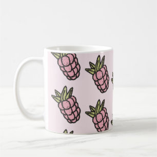 Caneca De Café Padrão do ananás Y2K retroFunky