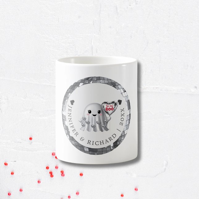 Caneca De Café Padrão do Design do Namorados do  do Silver Ghost (Personalized Valentine's Day Mug)