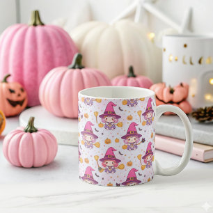 Caneca De Café Padrão do Dia de as Bruxas engraçado com Bompkins 