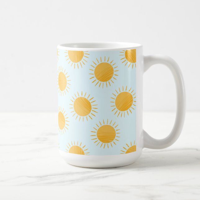Caneca De Café Padrão do Dia do Dodle Sunshine (Direita)