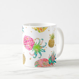 Caneca De Café Padrão do PixDezines Aloha Pineapple