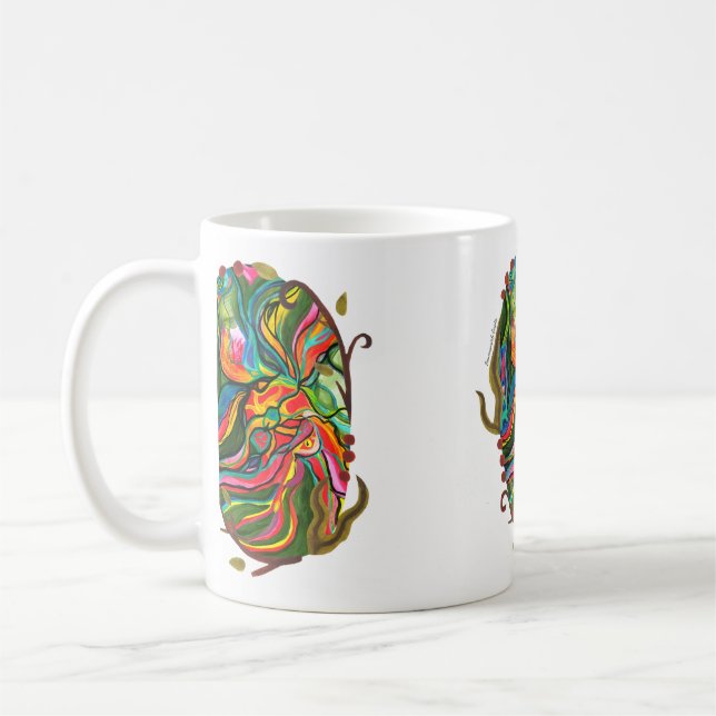 Caneca De Café Padrão do Portal de Abstrato original (Esquerda)