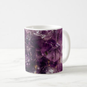 Caneca De Café Padrão Energético Purple Ametyst Crystal Quartz