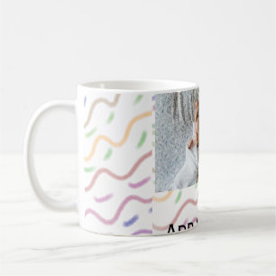 Caneca De Café Padrão espiral de cor d'água colorida adicionar no
