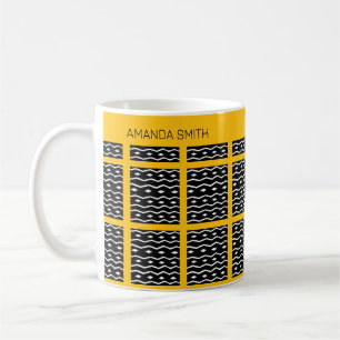 Caneca De Café Padrão Étnico Cute Personalizado