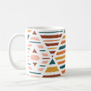 Caneca De Café Padrão Etnico Tribal Argyle Sem Olhos