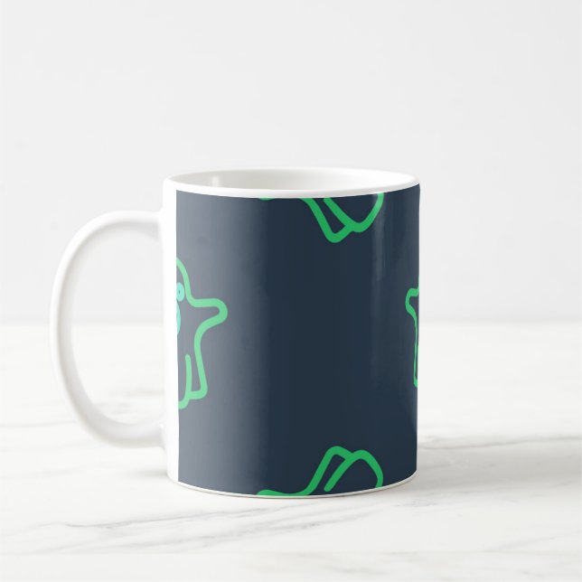Caneca De Café padrão fantasma (Esquerda)