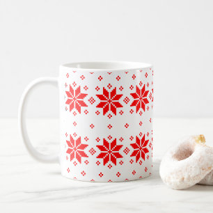 Caneca De Café Padrão Feliz Natal 5