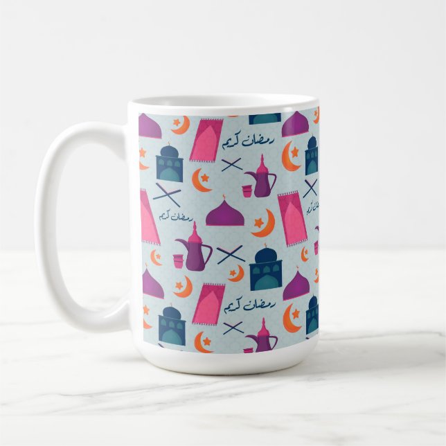 Caneca De Café Padrão Feliz Ramadão (Esquerda)