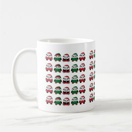 Caneca De Café Padrão Festivo de Natal – Ícones de Feriado Seamle