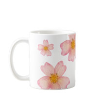 Padrão Floral Aquarela Rosa
