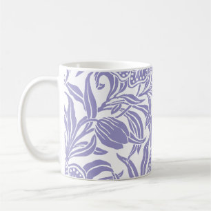 Caneca De Café Padrão Floral Botânico Vintage Art Nouveau