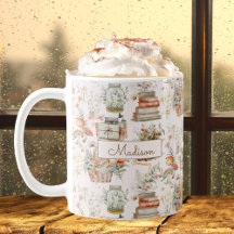 Padrão Floral Capim Cogumelo Botânico Casa Aconche