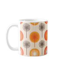 Padrão Floral do Dandelion Retro