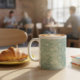 Caneca De Café Padrão Floral Minúsculo e Delicado em Cores Pastel