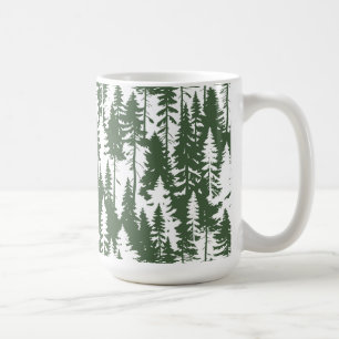 Caneca De Café Padrão Florestal da Madeira