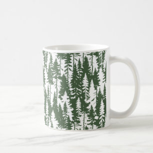 Caneca De Café Padrão Florestal da Madeira