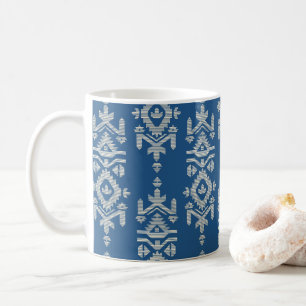 Caneca De Café Padrão Folclórico de Impressão Jamdani